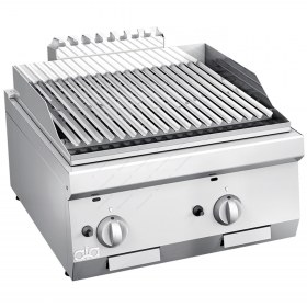 Επαγγελματικό Grill (Γκριλιέρα) Αερίου Διπλό 60 x 60 εκ. K6GPL10TT ATA SrI Ιταλίας