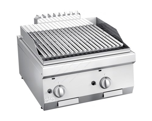 Επαγγελματικό Grill (Γκριλιέρα) Αερίου Διπλό 60 x 60 εκ. K6GPL10TT ATA SrI Ιταλίας