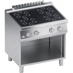 Επιδαπέδια Επαγωγική Κουζίνα 4 Εστιών + Αποθηκευτικό Ερμάριο 80 x 70 εκ. K7ECI10VV ATA srl Ιταλίας