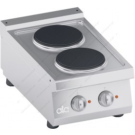 Επιτραπέζια Ηλεκτρική Κουζίνα 2 Εστιών 40 x 70 εκ. K7ECU05TT ATA srl Ιταλίας