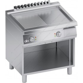 1/2 Λείο - 1/2 Ραβδωτό Πλατό Hλεκτρικό με Υποβαθμισμένη Επιφάνεια 80 x 70 εκ. K7EFB10VVR ATA srl Iταλίας