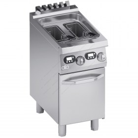 Επιδαπέδια Διπλή Επαγγελματική Φριτέζα 9 + 9 Λίτρων Με Ηλεκτρονικό Χειριστήριο 40 x 70 εκ. K7EFE0507 ATA srl Ιταλίας