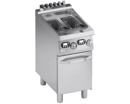 Electric Fryer Double Tank 9 + 9 lt. with Electronic Control 40 x 70 cm K7EFE0507 ATA srl Italy