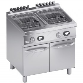 Επιδαπέδια Διπλή Επαγγελματική Φριτέζα 15 + 15 Λίτρων Με Ηλεκτρονικό Χειριστήριο 80 x 70 εκ. K7EFE1015 ATA srl Ιταλίας