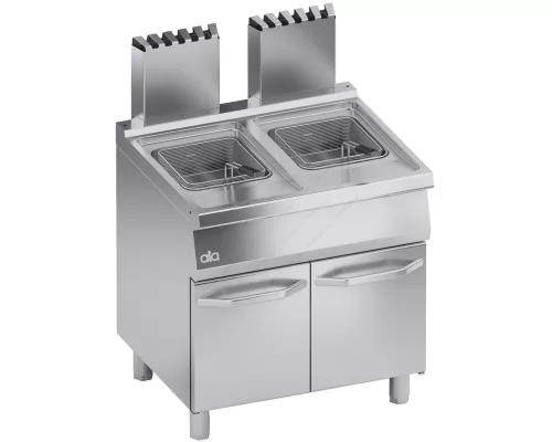 Gas Fryer Double Tank 15+15 lt. Control Board on the top 80 x 70 cm K7GFG1015 ATA SRL Italy