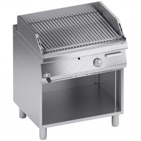 Επιδαπέδιο Grill (Γκριλίερα) Διπλό Ρυθμιζόμενου Ύψους για Κρεατικά με Αποθηκευτικό Ερμάριο 80 x 70 εκ. K7GPL10VVC ATA srl Ιταλίας