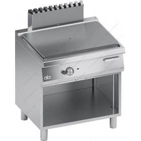 Commercial Gas Cooker Single Plate + Open Cabinet S700 80 x 70 cm K7GTP10VV ATA srl Italy