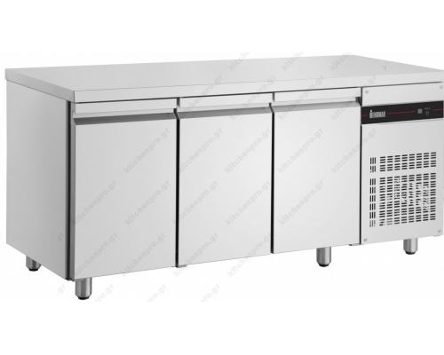 Επαγγελματικό Ψυγείο Πάγκος Συντήρηση 179 x 60 εκ. με 3 Πόρτες PMR999 INOMAK Eλλάδος