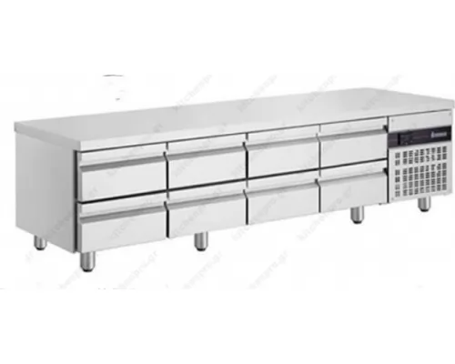 Refrigerated Counter-Cooler Low Height 224 x 70 cm 8 Drawers PWDP3333 INOMAK Greece