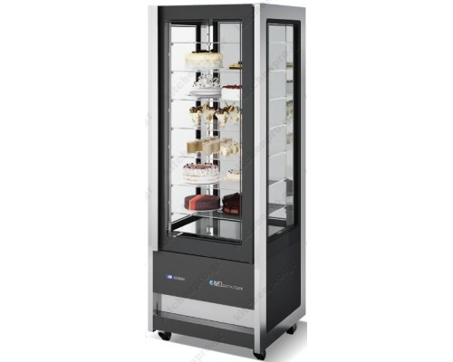 Επαγγελματικό Ψυγείο Βιτρίνα Συντήρηση Γλυκών - Ζαχαροπλαστικής CRISTAL TOWER 75 RV TB/TN BLACK ISA Ιταλίας