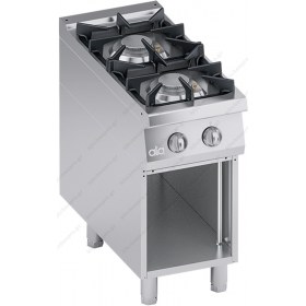 Επαγγελματική Κουζίνα Αερίου 2 Εστιών + Ερμάριο S900 40 x 90 εκ. K4GCUS05VV ATA srl Ιταλίας