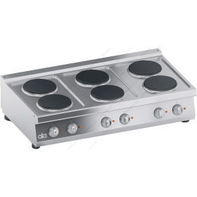 Επιτραπέζια Hλεκτρική Κουζίνα 6 Εστιών 120 x 70 εκ. K7ECU15TT ATA srl Ιταλίας