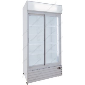 Επαγγελματικό Διπλό Ψυγείο Βιτρίνα Αναψυκτικών με Μετόπη 113 εκ. Πλάτος x 202,3 εκ. Ύψος CL1100V2G KLIMAITALIA Ιταλίας