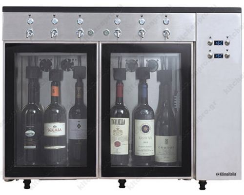 Επαγγελματικό Ψυγείο Συντήρηση & Προβολής Κρασιών για 6 φιάλες SOMMELIER 6 KLIMAITALIA Ιταλίας