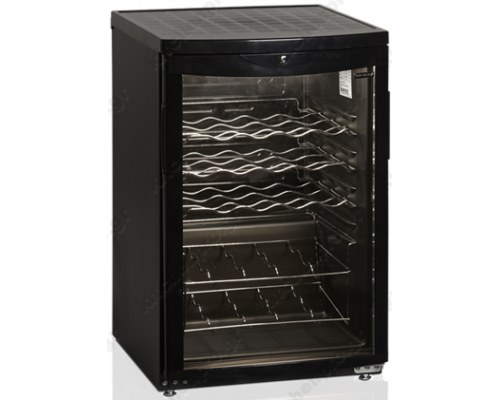 Επαγγελματικό Ψυγείο Συντήρηση & Προβολής Κρασιών 22 Mπουκαλιών, 92 lt SC85-i BLACK TEFCOLD Δανίας