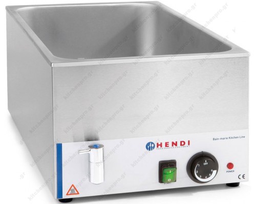 Bain Marie GN 1/1  με Βρυσάκι αποστράγγισης «Kitchen Line» HENDI Ολλανδίας