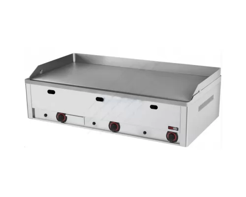 Triple Gas Griddle Plate Smooth 99 x 60 cm RED FOX FTH 90G RM GASTRO Czech Republic