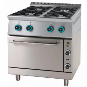 Commercial Gas Cooler with 4 Hobs FC4GFES7 SERGAS Greece