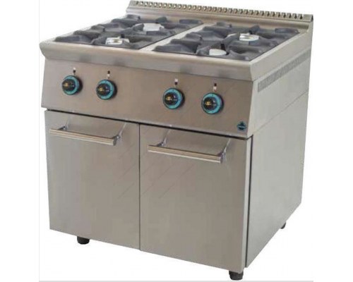 Εστία Αερίου 4 Εστιών FC4S7 με Ερμάριο SERGAS Ελλάδας