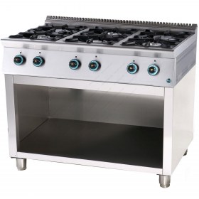 Εστία Αερίου 6 Εστιών FC6S7 με Ερμάριο SERGAS Ελλάδας