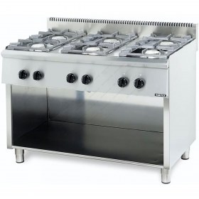 Επιδαπέδια Εστία Αερίου με 6 Εστίες 120 x 70 εκ. 206 ST EUROCHEF VIMITEX Ελλάδος