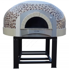 Περιστροφικός Χτιστός Ξυλόφουρνος Πίτσας Αερίου 11 Πίτσες 30 εκ GR130K, ASTERM FORNI