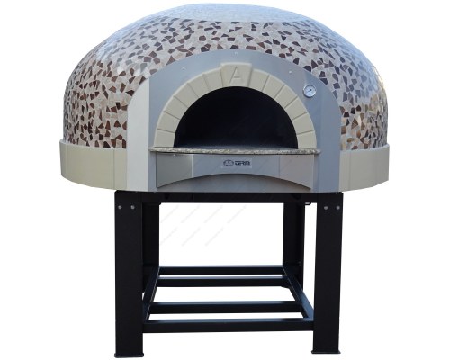 Rotated Traditional Italian Type Gas Pizza Oven for 11 Pizzas, GR130K - B0, ASTERM FORNI