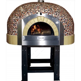 Περιστροφικός Χτιστός Ξυλόφουρνος Πίτσας Αερίου 5 Πίτσες 30 εκ GR85K - B0, ASTERM FORNI