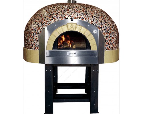 Rotated Traditional Italian Type Gas Pizza Oven for 5 Pizzas, GR85K - B0, ASTERM FORNI
