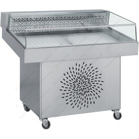 Επαγγελματικό Ψυγείο Βιτρίνα Προβολής Ψαριών 150 x 80 εκ. BAMBAS Ελλάδος