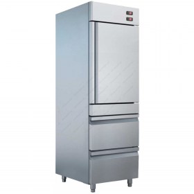 Επαγγελματικό Ψυγείο Θάλαμος - Συντήρηση - Κατάψυξη με Πόρτα Συντήρησης  & 2 Συρτάρια Κατάψυξη 0ºC/-20ºC + 0/+15ºC USKS70 BAMBAS Ελλάδος