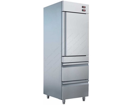 Επαγγελματικό Ψυγείο Θάλαμος - Συντήρηση - Κατάψυξη με Πόρτα Συντήρησης  & 2 Συρτάρια Κατάψυξη 0ºC/-20ºC + 0/+15ºC USKS70 BAMBAS Ελλάδος