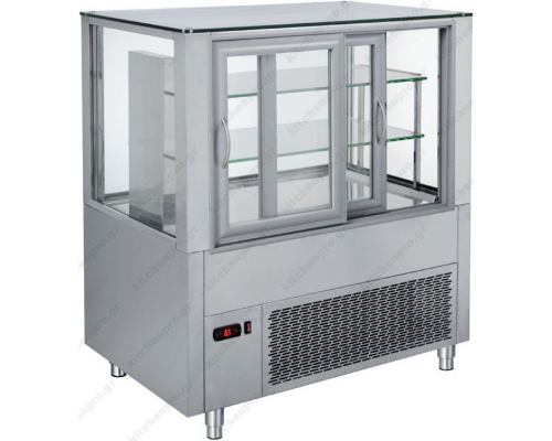 Επαγγελματικό Ψυγείο Βιτρίνα Συντήρησης Ζαχαροπλαστικής 138 x 70 εκ. ZBF138 BAMBAS Eλλάδος