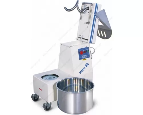 Aytomatic Spiral Mixer 22 Lt - 2 Speeds with tipping Head and Detachable bucket Three phase MXRE20/2V MAC PAN Italy