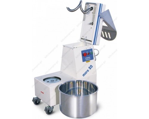 Ζυμωτήριο 32 Λίτρα με ανατρεπόμενη Κεφαλή και Αποσπώμενο κάδο MXRE30/1V MAC PAN Ιταλίας