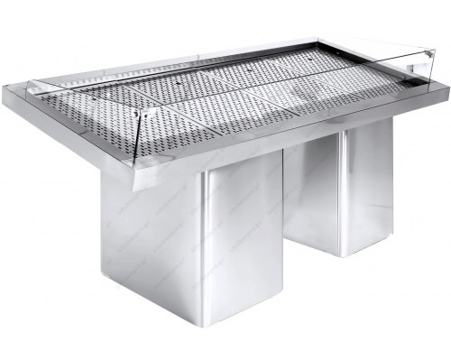 Επαγγελματικό Ψυγείο Ανοικτή Βιτρίνα Προβολής Ψαριών 188 x 90 εκ. PS KO 188Α  NIKI INOX Ελλάδος