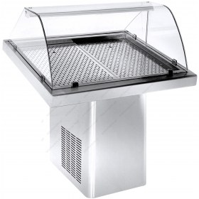 Επαγγελματικό Ψυγείο Βιτρίνα Προβολής Ψαριών 100 x 90 εκ. PS KO 100M NIKI INOX Eλλάδος