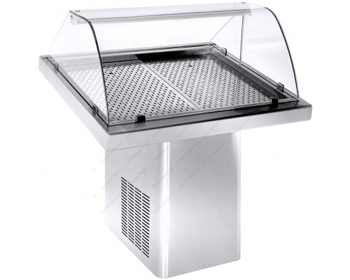 Επαγγελματικό Ψυγείο Βιτρίνα Προβολής Ψαριών 100 x 90 εκ. PS KO 100M NIKI INOX Eλλάδος