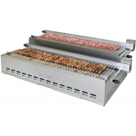 Καρβουνιέρα (Σουβλακιέρα) 2 Ορόφων Περιστρεφόμενη 127x86εκ SK78D SERGAS