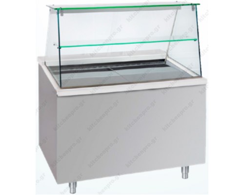 Heated Display 110 x 90 cm INOX CHF110 BAMBAS Greece