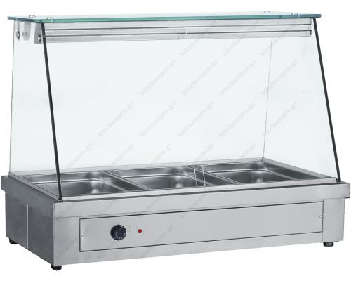 Επιτραπέζια Βιτρίνα Bain Marie 4GN 138 εκ. ΜΤ138 BAMBAS Ελλάδος