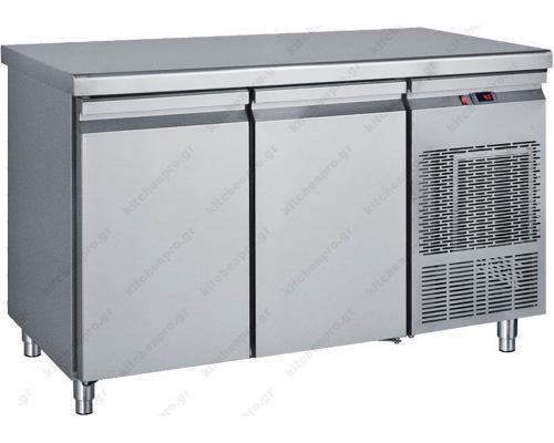 Επαγγελματικό Ψυγείο Πάγκος-Συντήρηση 139 x 70 εκ. με 2 Πόρτες GN 1/1 PG139 BAMBAS Ελλάδος