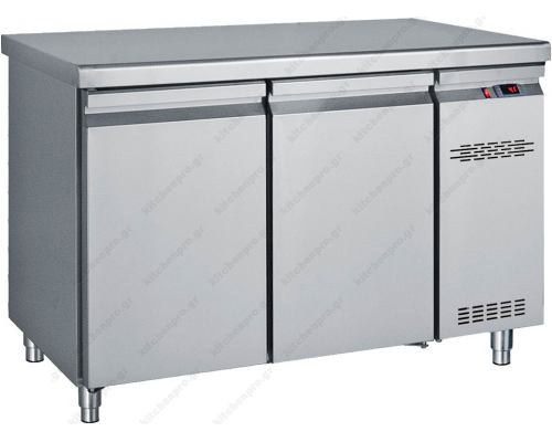 Επαγγελματικό Ψυγείο Πάγκος - Συντήρηση 124 x 70 εκ. Χωρίς Μηχάνημα με 2 Πόρτες GN 1/1 PK124 BAMBAS Ελλάδος