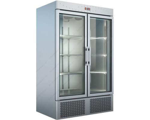 Επαγγελματικό Ψυγείο Θάλαμος Συντήρηση 0°C / +10°C με 2 Κρυστάλλινες Πόρτες UP137 BAMBAS Ελλάδος