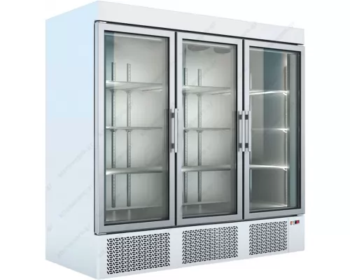 Commercial Refrigerated Cabinet - Cooler 0°C / +10°C with 3 Glass Doors UP205 BAMBAS Greece