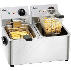 Επαγγελματική Διπλή Φριτέζα 4 + 4 Λίτρων Ηλεκτρική BARTSCHER Γερμανίας