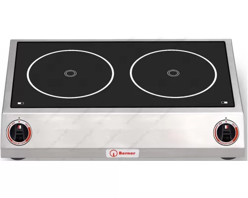 Επαγγελματική Εστία Ιnduction Διπλή 1.8 + 1.8 KW, BM2Q3.5 BERNER Γερμανίας