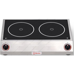 Επαγγελματική Εστία Ιnduction Διπλή 3 + 3 KW, BM2Q6 BERNER Γερμανίας 