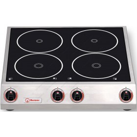 Επαγγελματική Εστία Ιnduction Τετραπλή 4 x 1.8 KW, BM4K7 BERNER Γερμανίας 