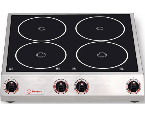 Επαγγελματική Εστία Ιnduction Τετραπλή 4 x 1.8 KW, BM4K7 BERNER Γερμανίας 